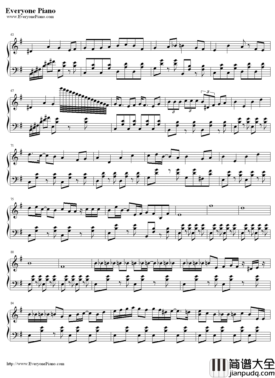 火葬曲钢琴谱_初音未来初音ミク