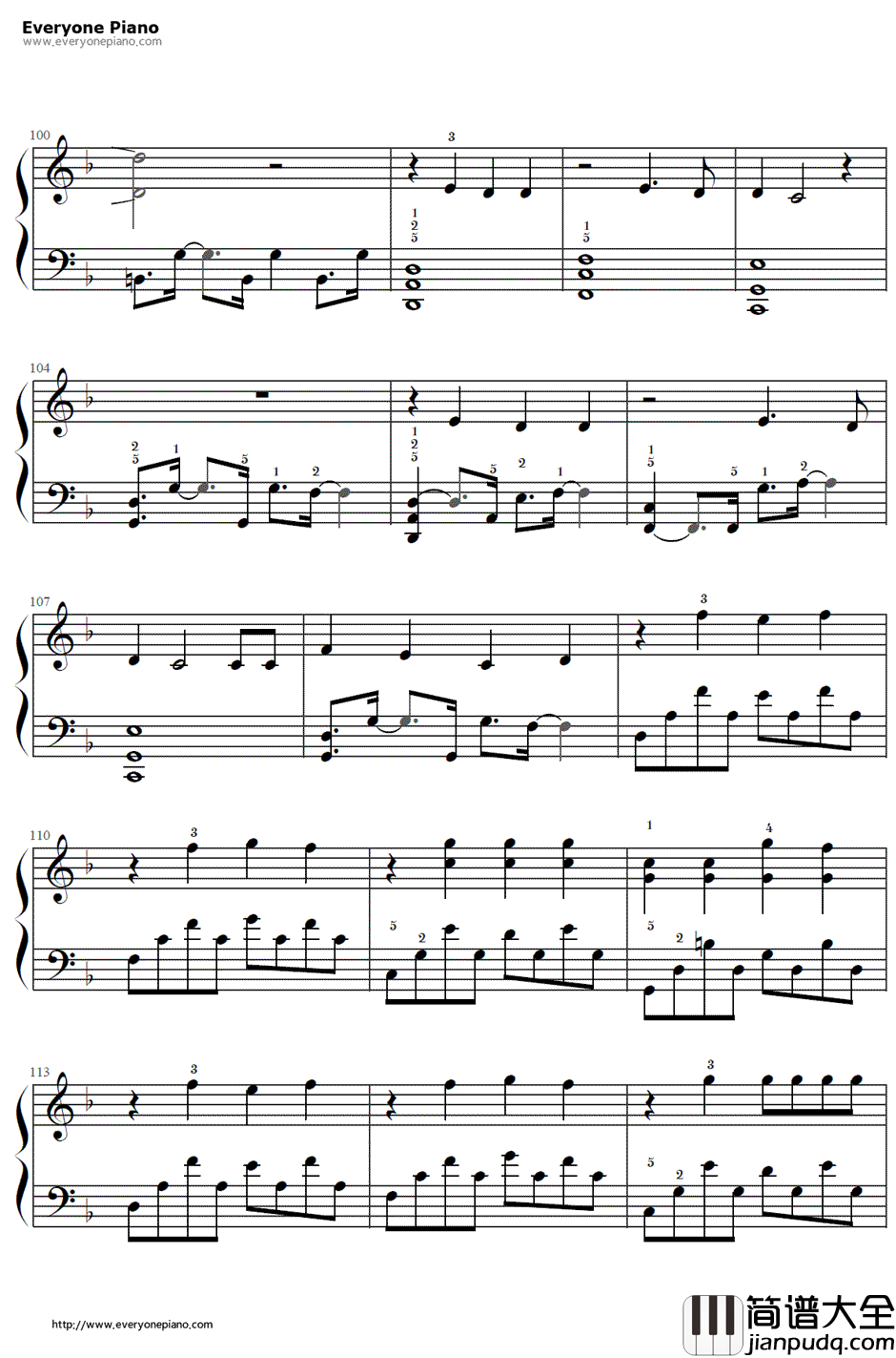 How_You_Remind_Me钢琴谱_Avril_Lavigne__海贼王剧场版：Z_主题曲