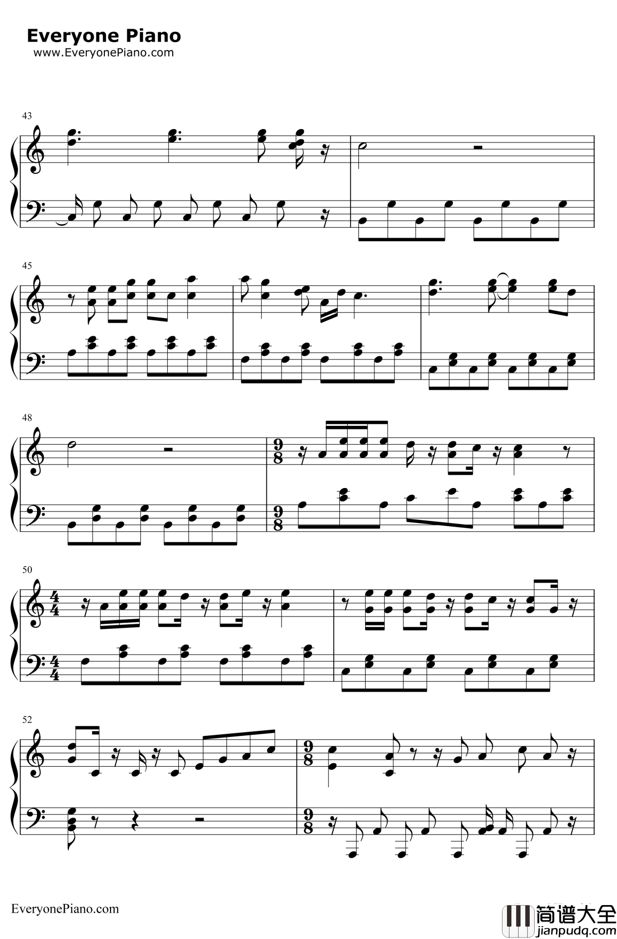 Stronger(What_Doesn't_Kill_You)钢琴谱_Kelly_Clarkson