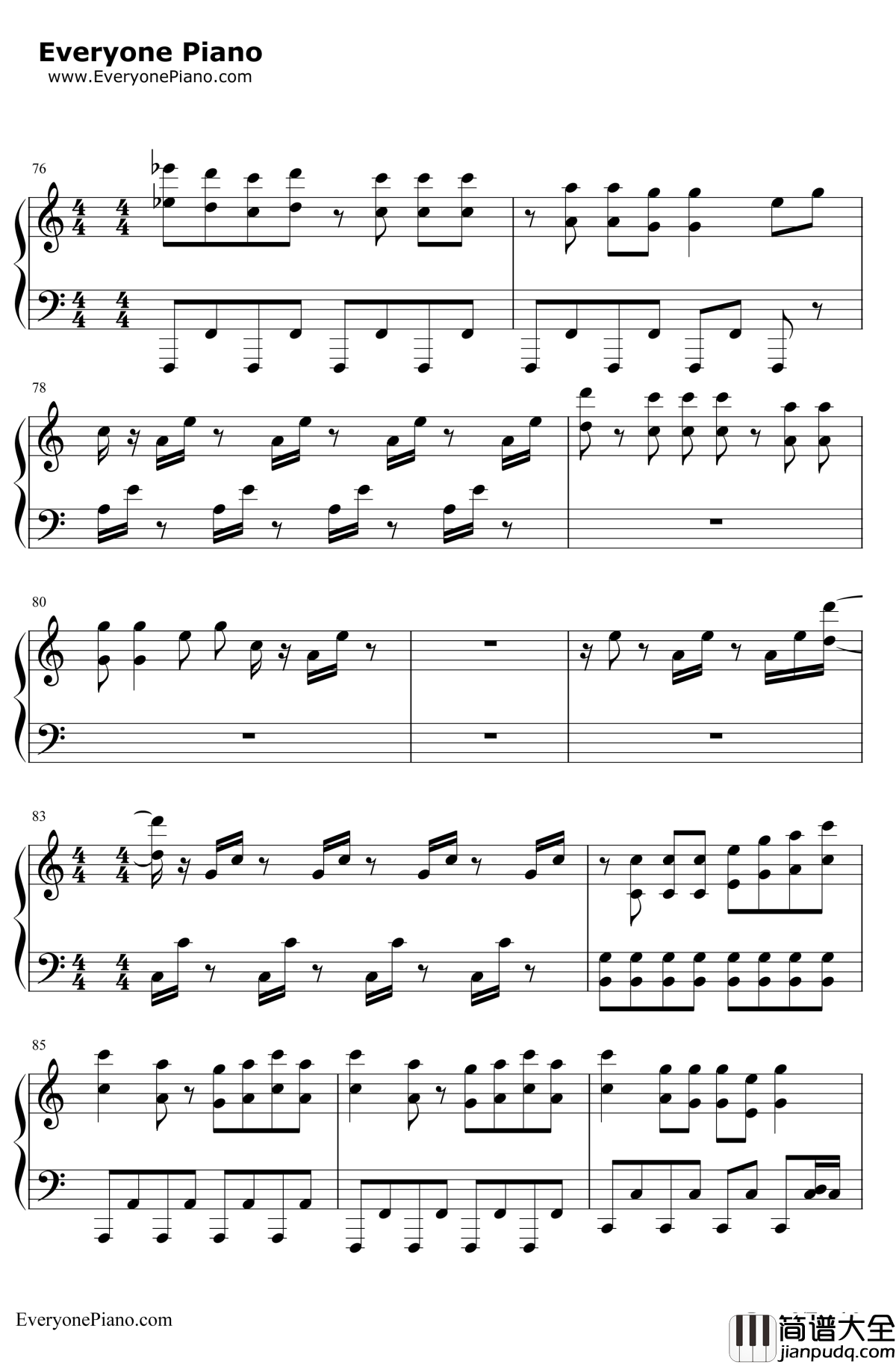 Stronger(What_Doesn't_Kill_You)钢琴谱_Kelly_Clarkson