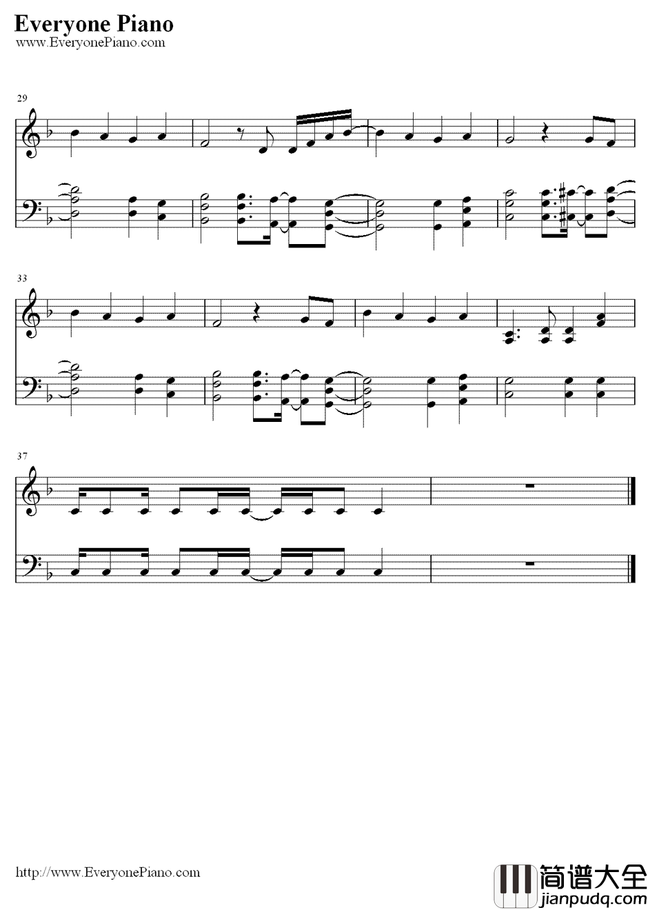 Treasure钢琴谱_Bruno_Mars