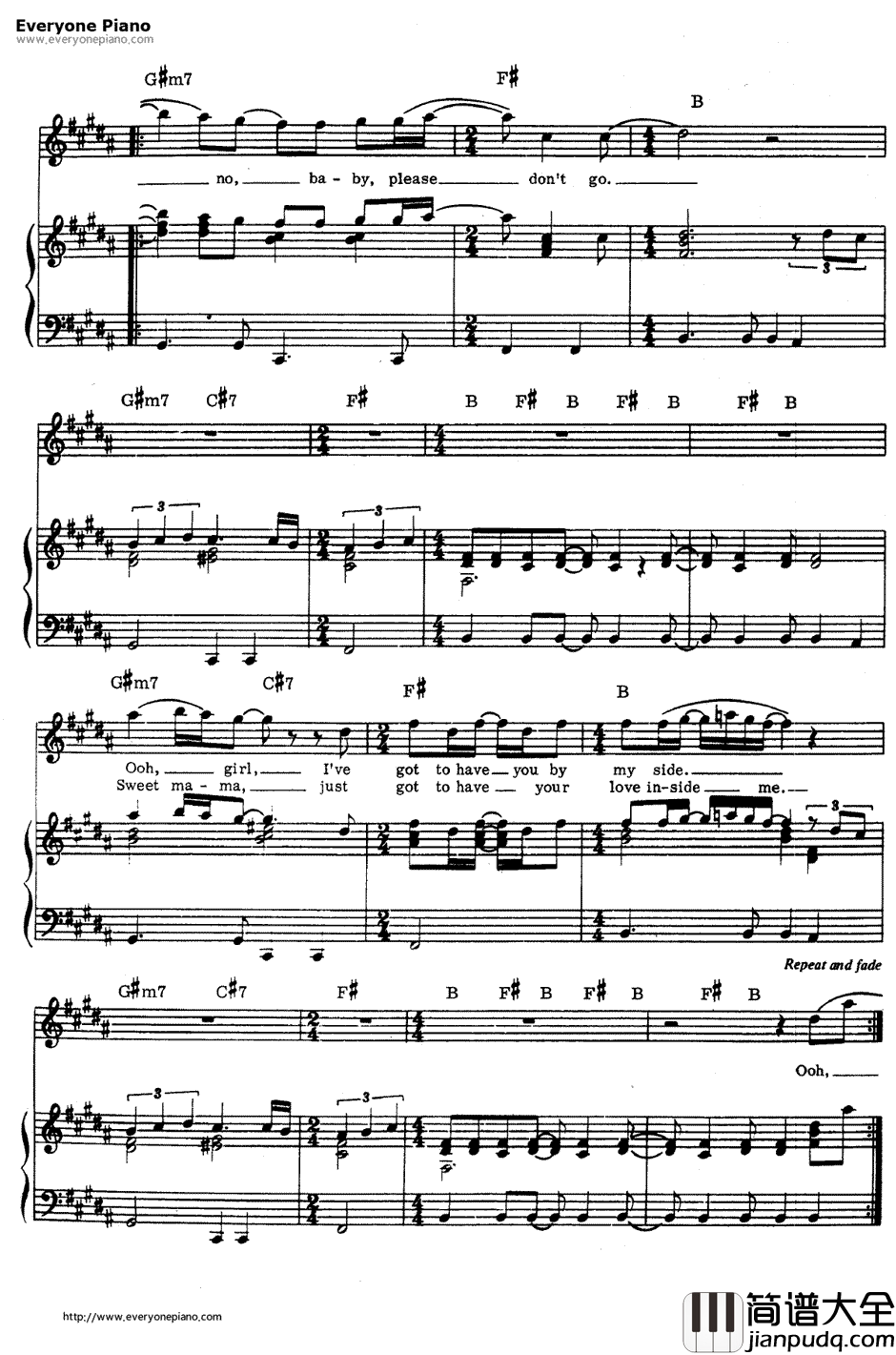 If_You_Leave_Me_Now钢琴谱_Chicago