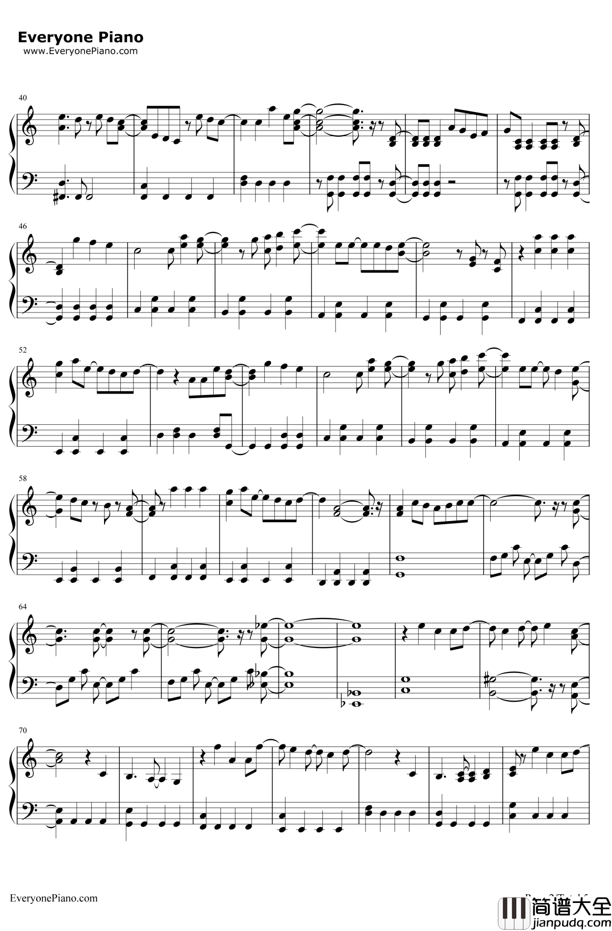 崇尚麻里子(上からマリコ)钢琴谱_AKB48