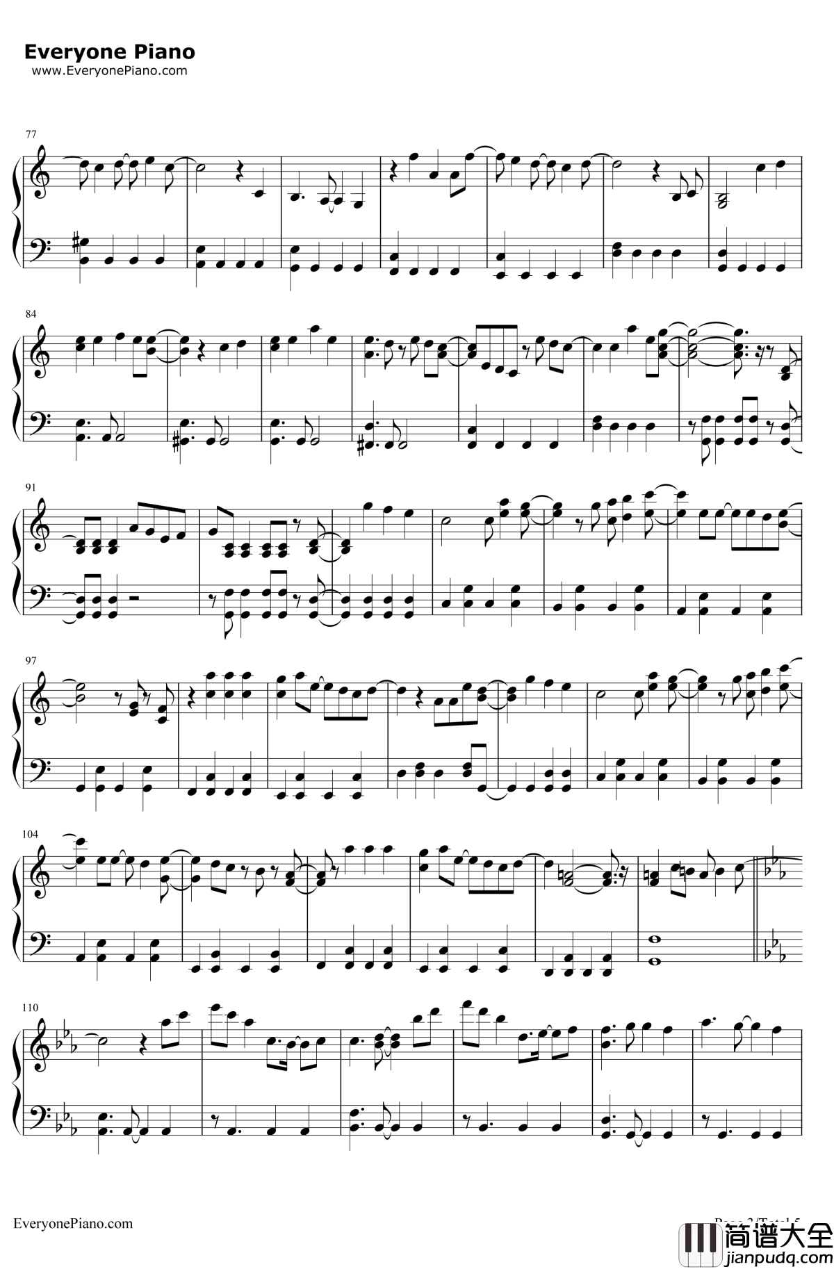 崇尚麻里子(上からマリコ)钢琴谱_AKB48