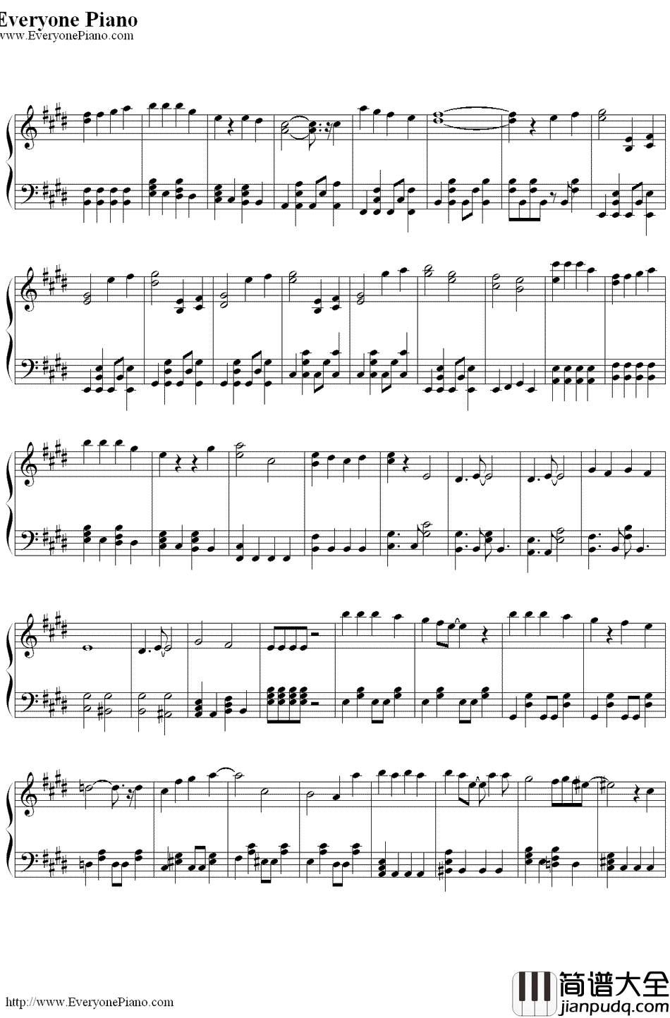 无限重播（ヘビーローテーション）钢琴谱_AKB48