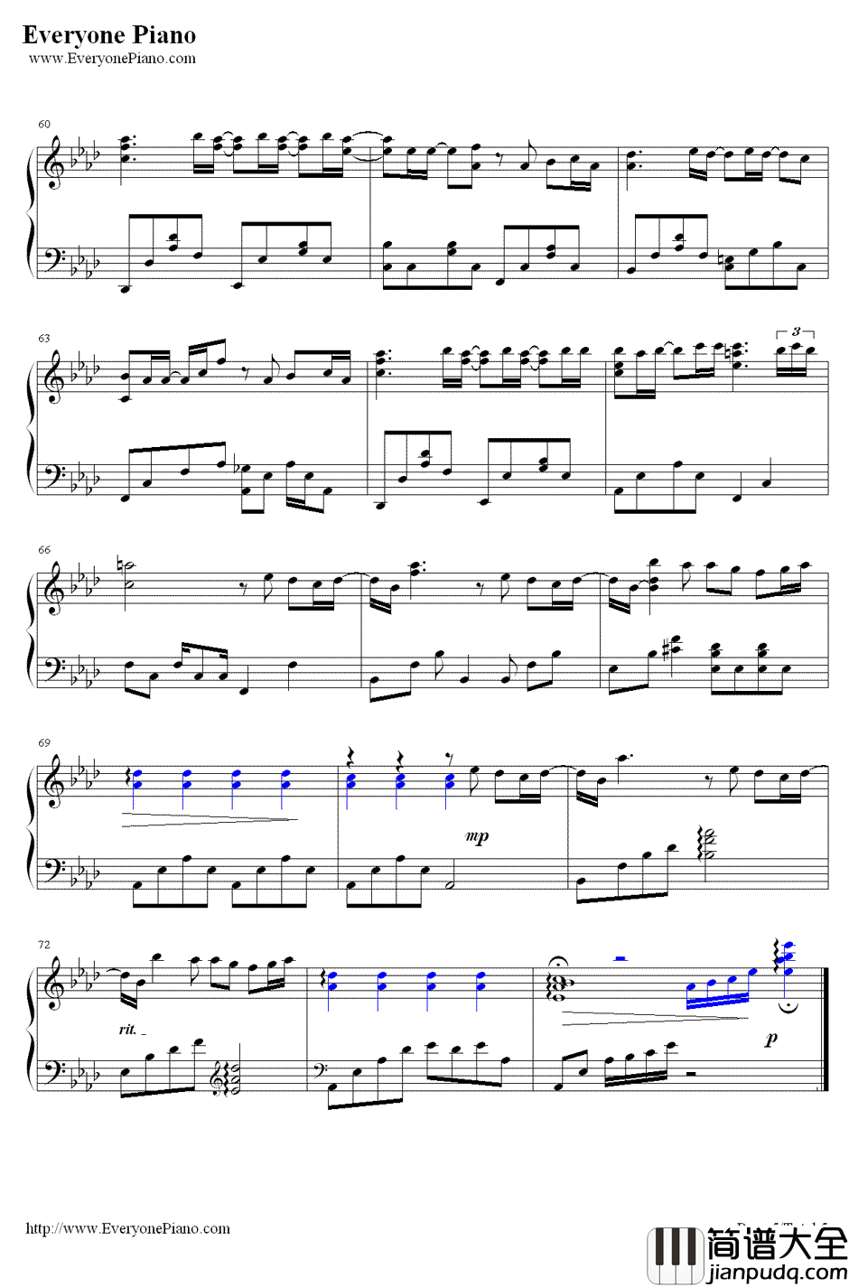 变成樱花树（桜の木になろう）钢琴谱_AKB48