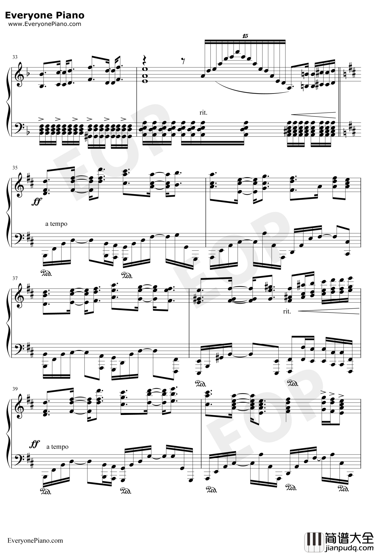 Lydia钢琴谱_飞儿乐团F.I.R_斗鱼