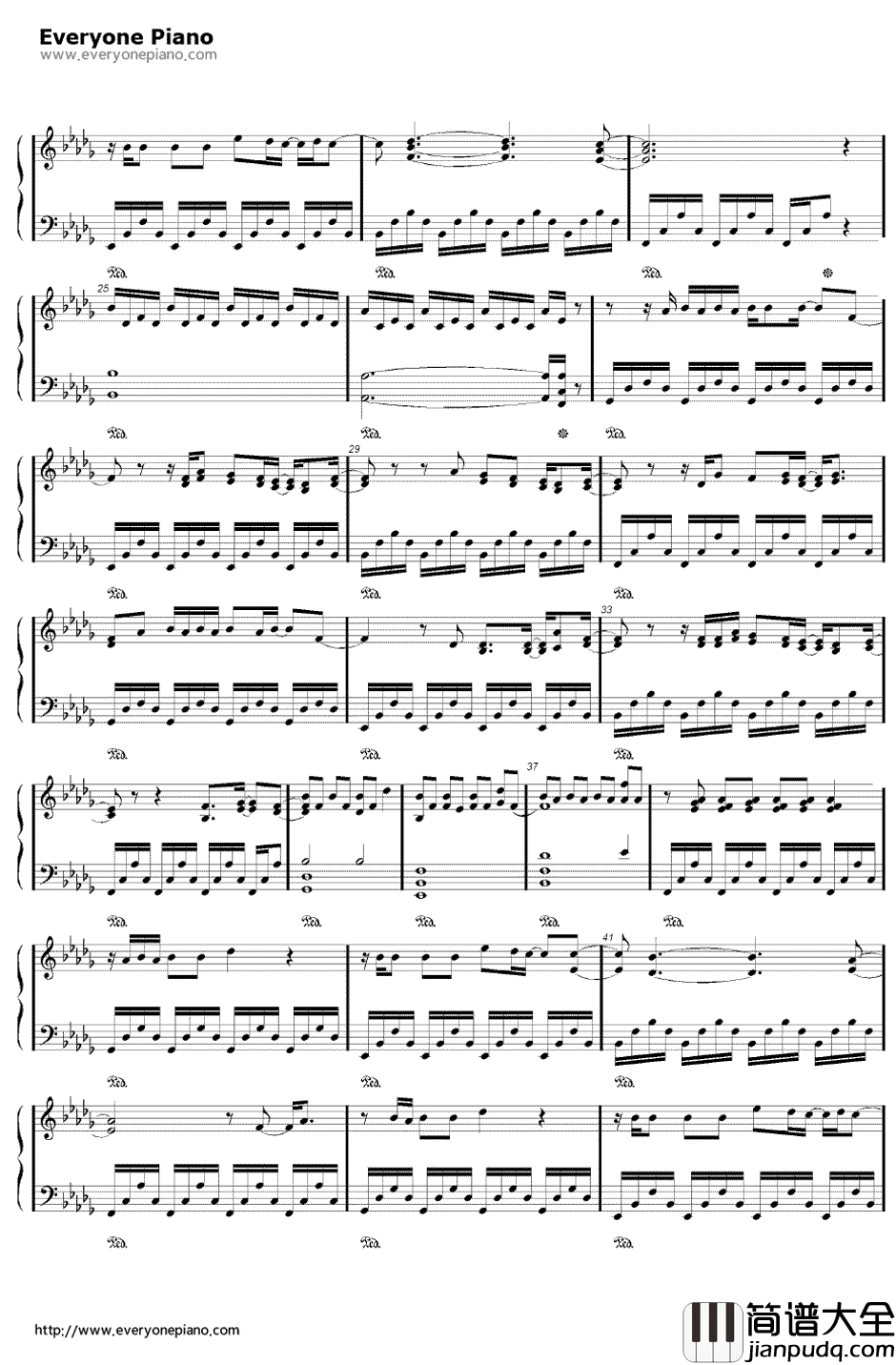 Decode钢琴谱_Paramore