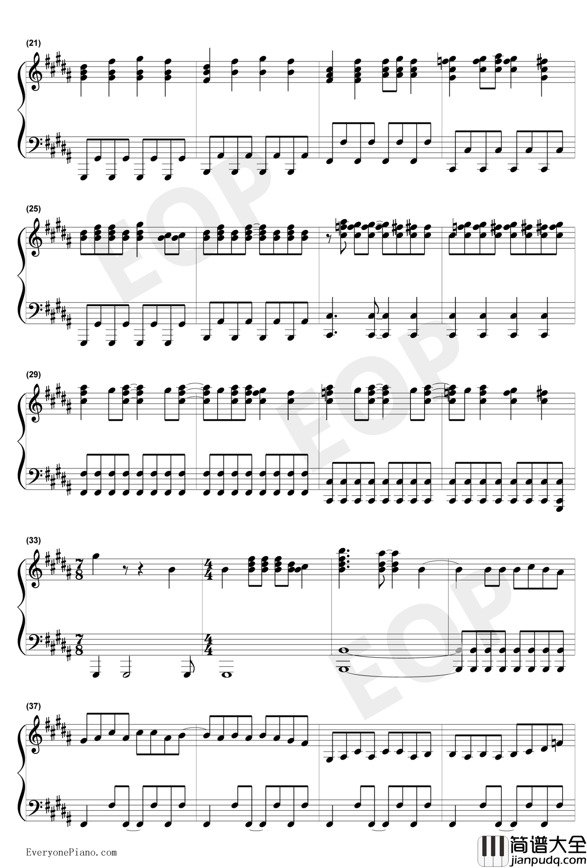 You_Belong_With_Me钢琴谱_Taylor_Swift