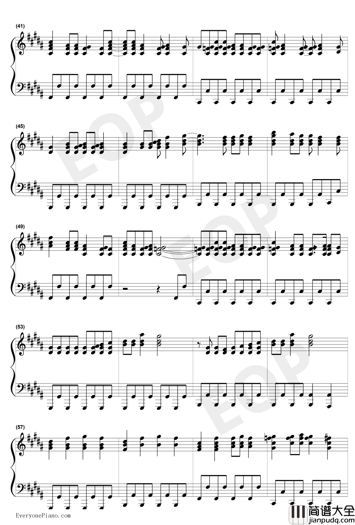 You_Belong_With_Me钢琴谱_Taylor_Swift