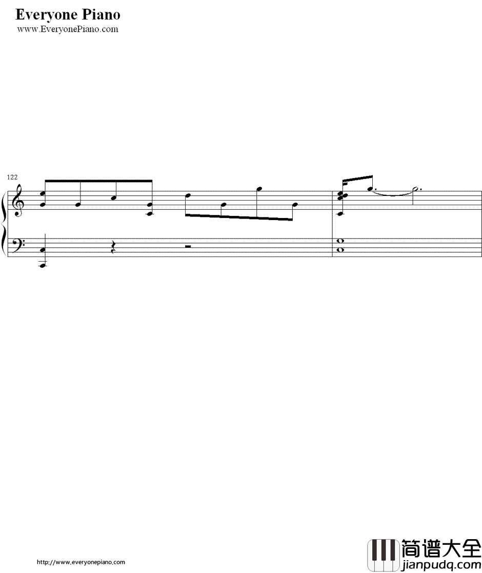 樱花花瓣（桜の花びらたち）钢琴谱_AKB48