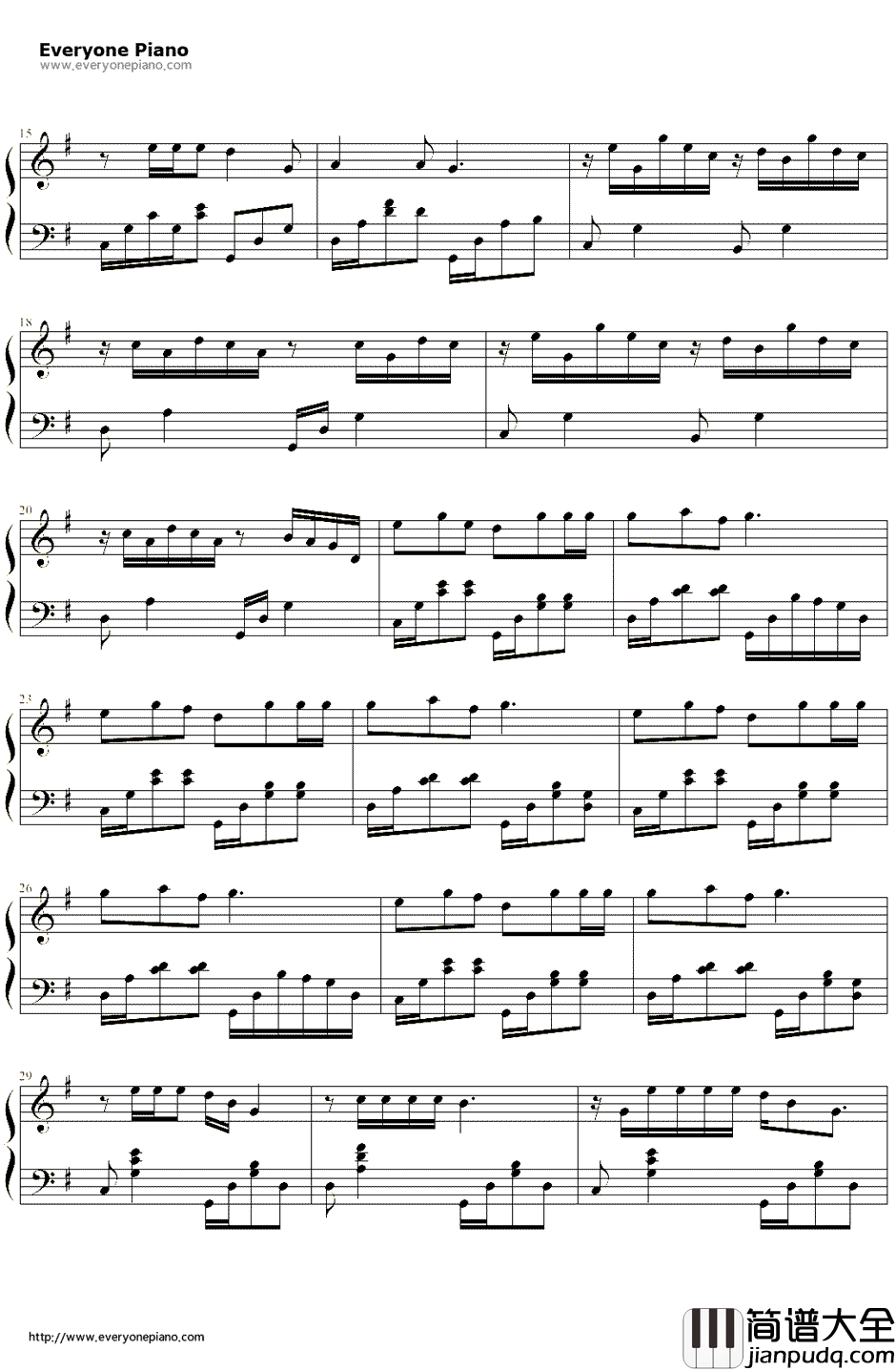 SpringILoveYou钢琴谱_BigBabyDriver__绅士的品格_插曲