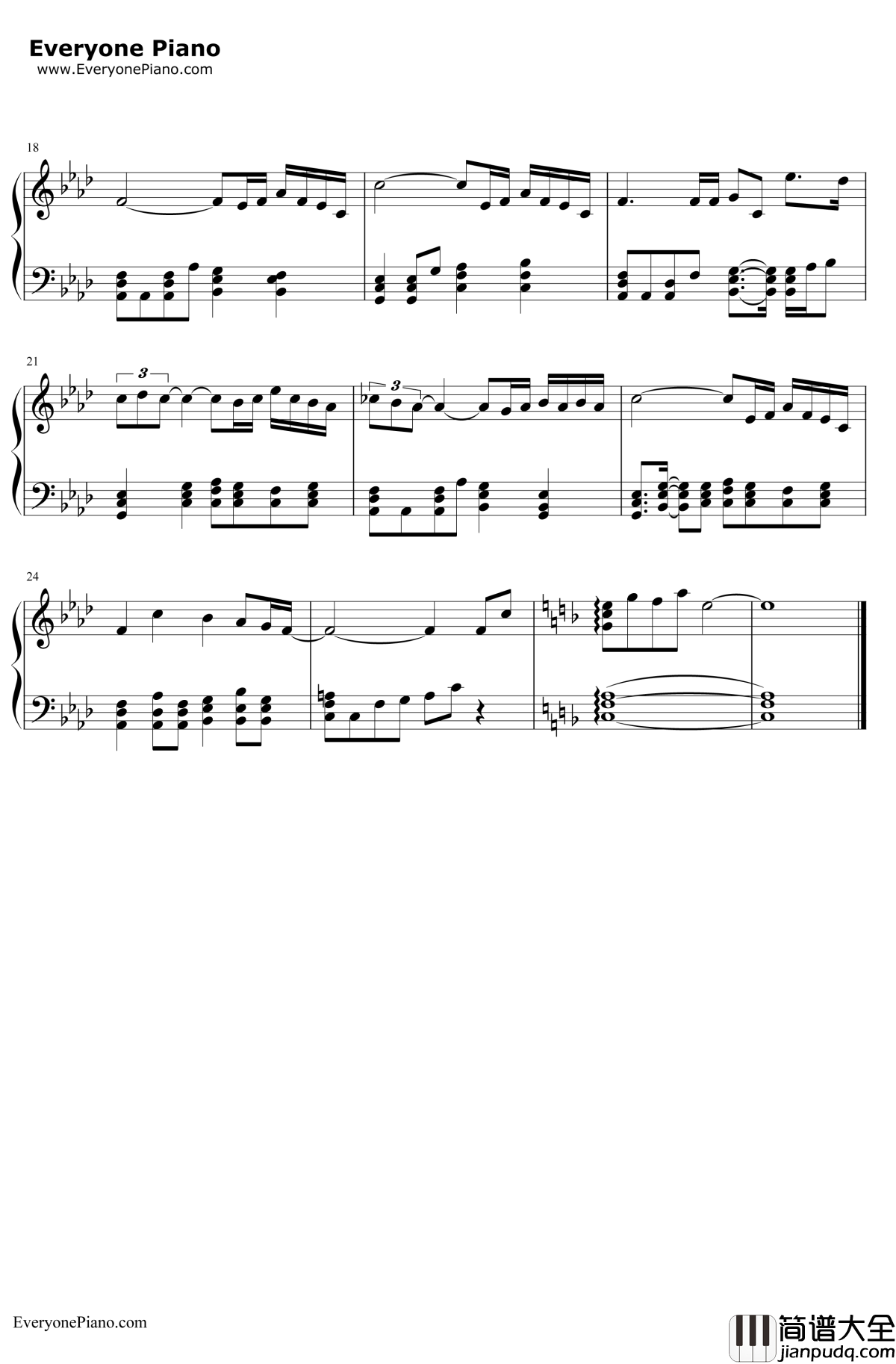 最高の片想い钢琴谱_タイナカサチ__彩云国物语_第一季ED