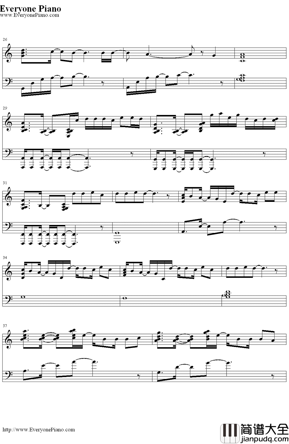 NothingLikeUs钢琴谱_JustinBieber