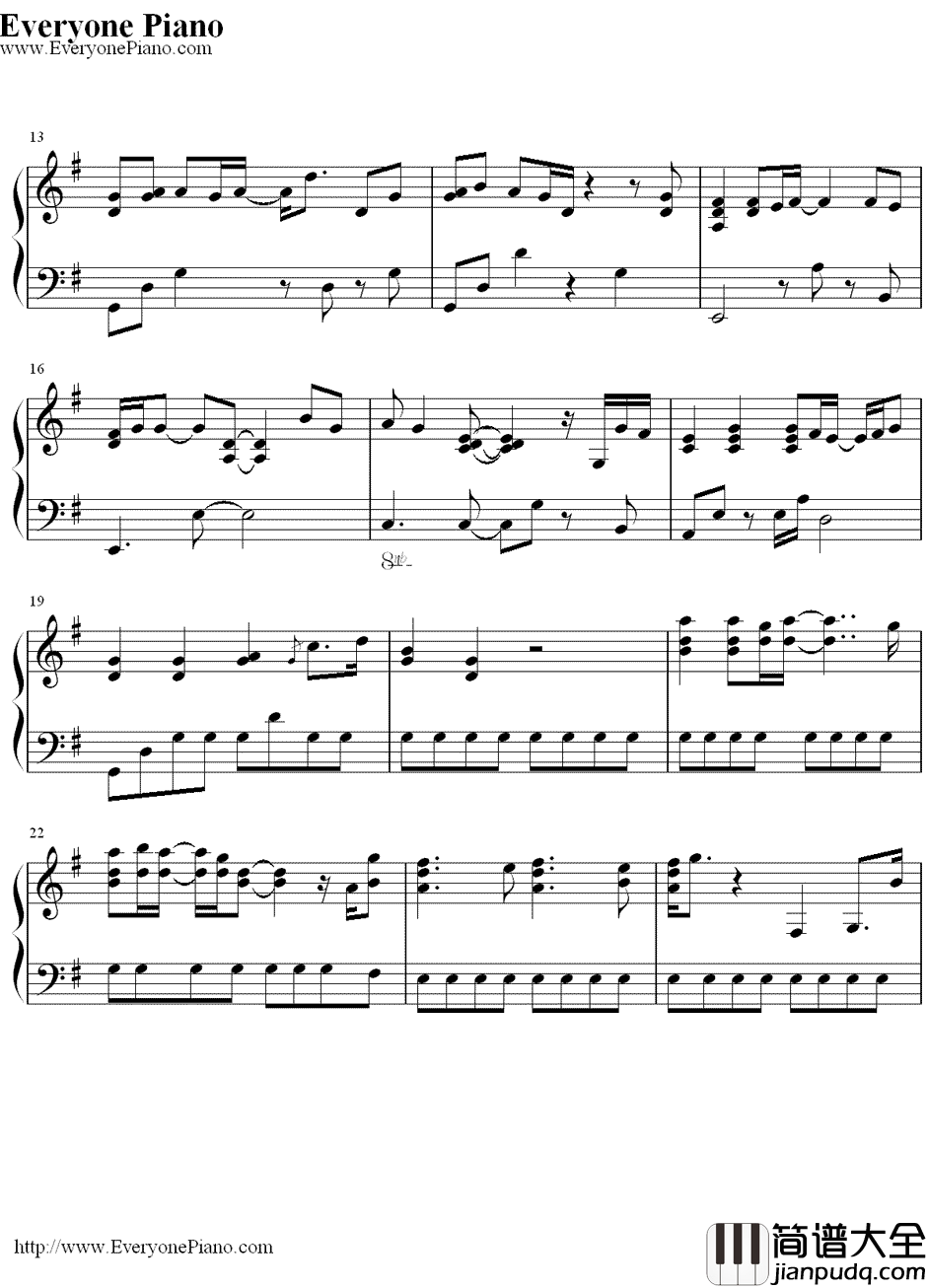 粉雪钢琴谱_Remioromen_日本电视剧_一公升的眼泪_插曲