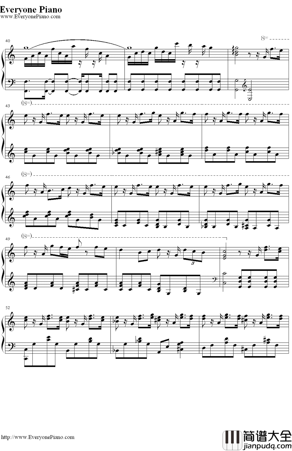 仆は君に恋をする钢琴谱_平井坚__仆の初恋をキミに捧ぐ_主题曲