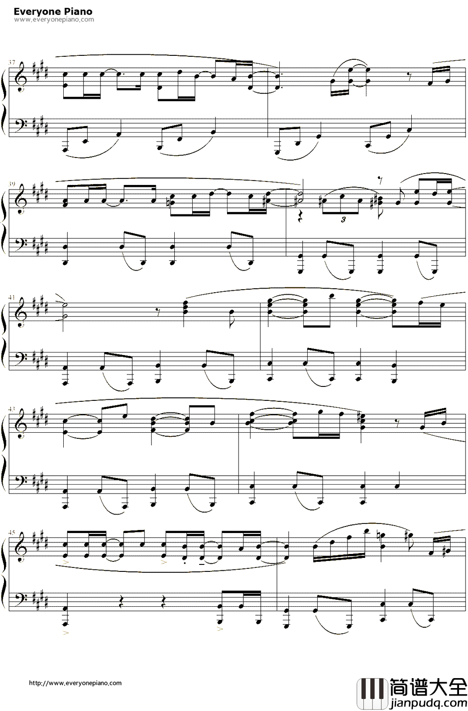 相同天空下不同时间里钢琴谱_珠熙（8Eight）_仁显王后的男人OST