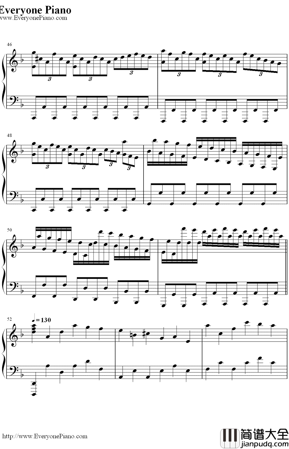 亨德尔的萨拉班德（Handel'sSarabande）钢琴谱_马克西姆MaksimMrvica