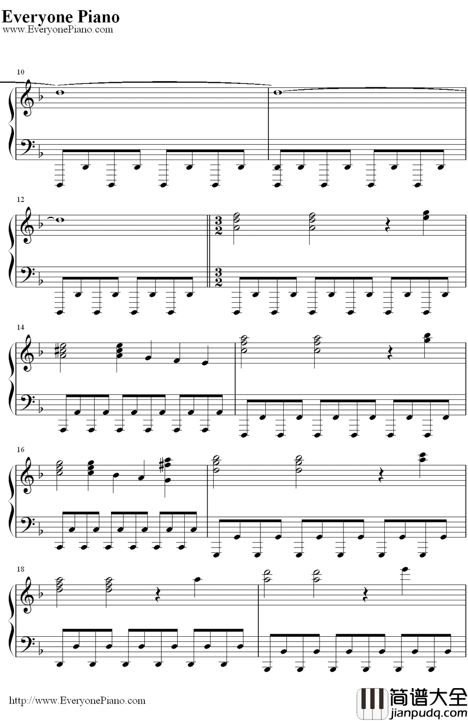 亨德尔的萨拉班德（Handel'sSarabande）钢琴谱_马克西姆MaksimMrvica