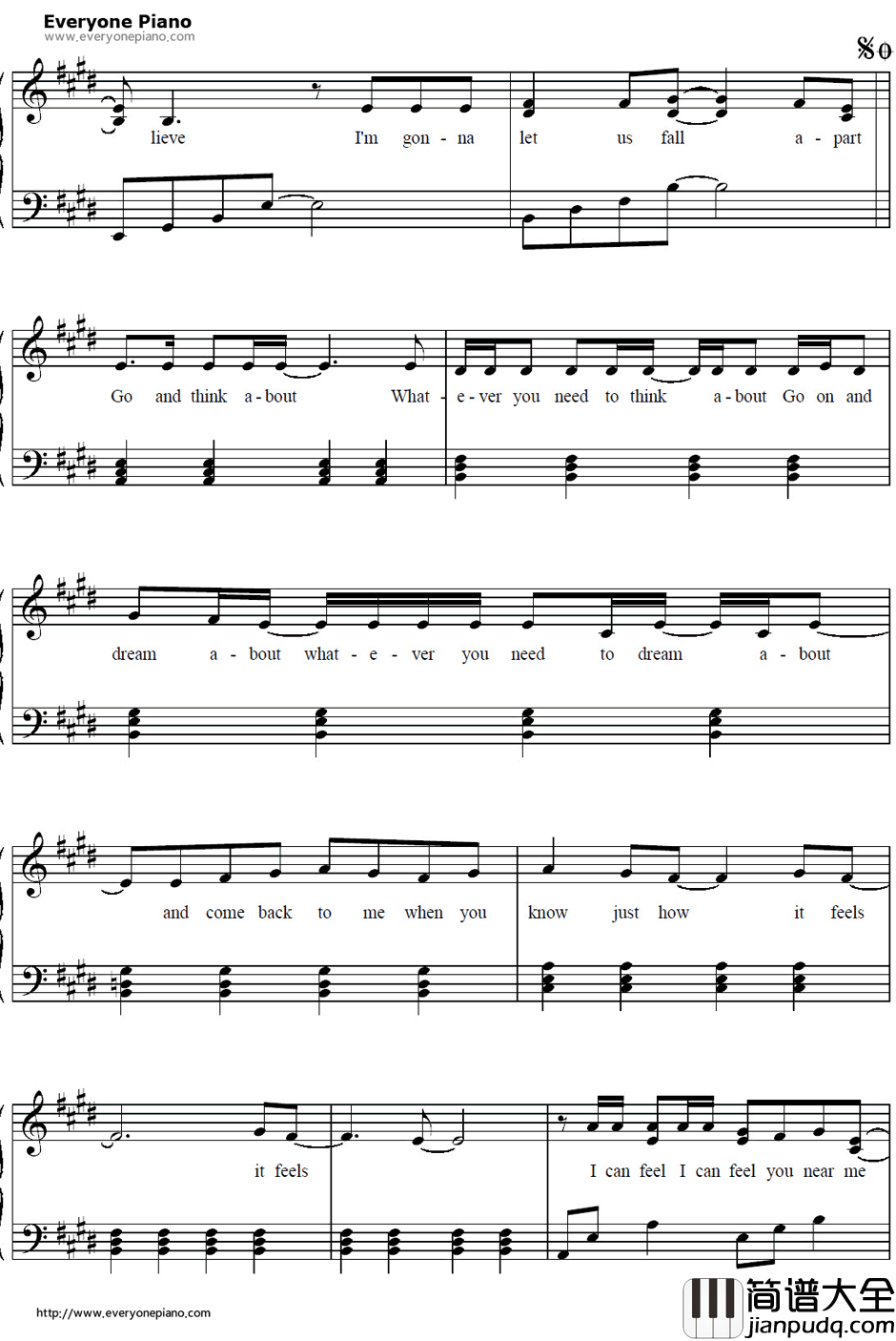 Why钢琴谱_艾薇儿_AvrilLavigne