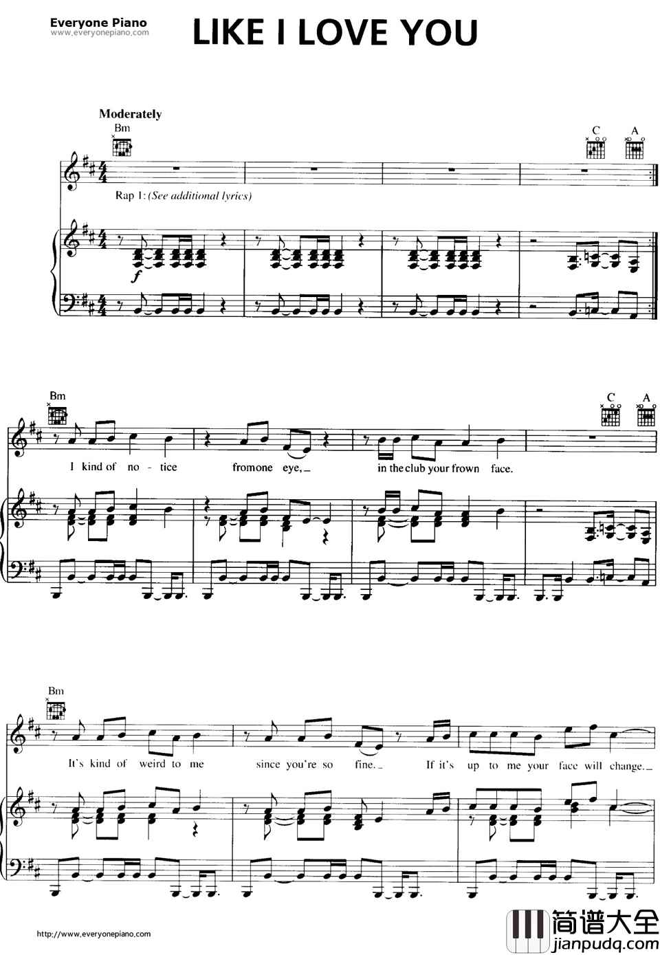 Like_I_Love_You钢琴谱_JustinTimberlake