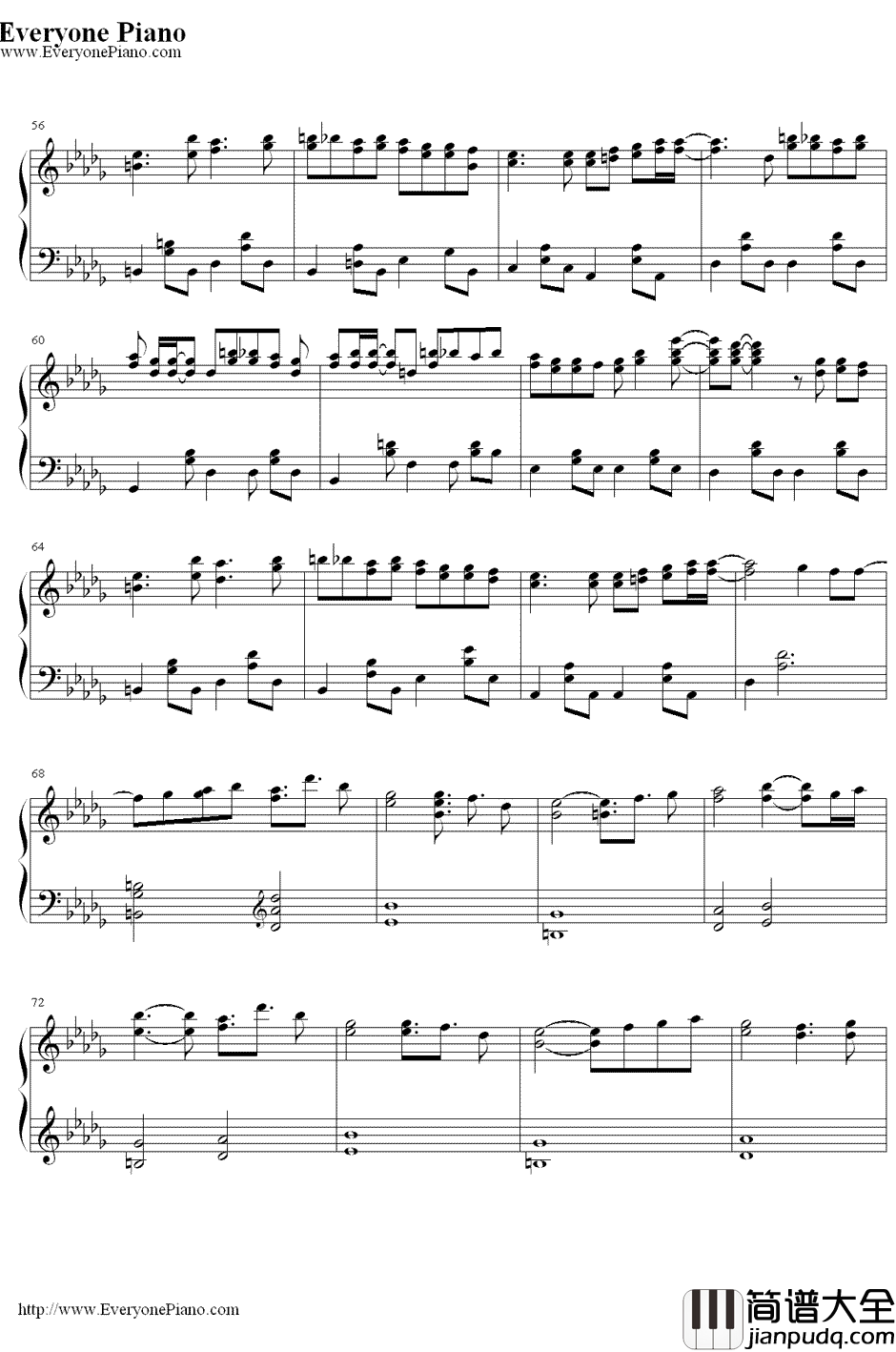 瞳のこたえ（血色之瞳的未来）钢琴谱_Noria__神幻拍档07GHOST_ED