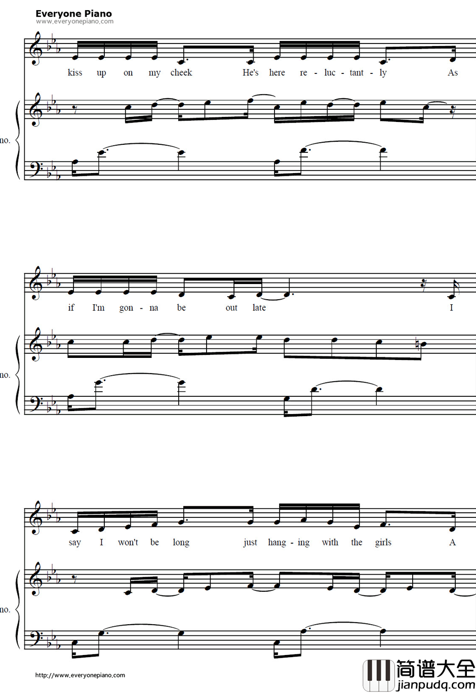 Unfaithful钢琴谱_Rihanna