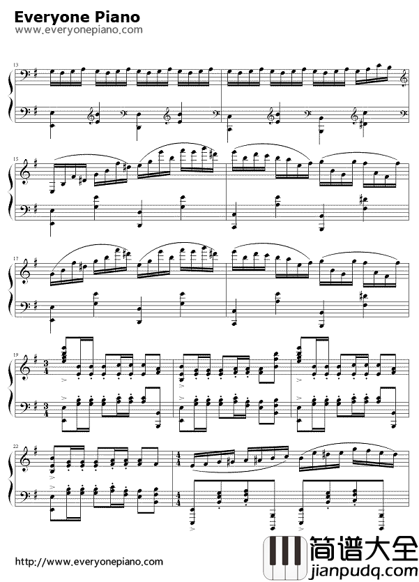 secret（慢板）钢琴谱_周杰伦_secret（慢板）