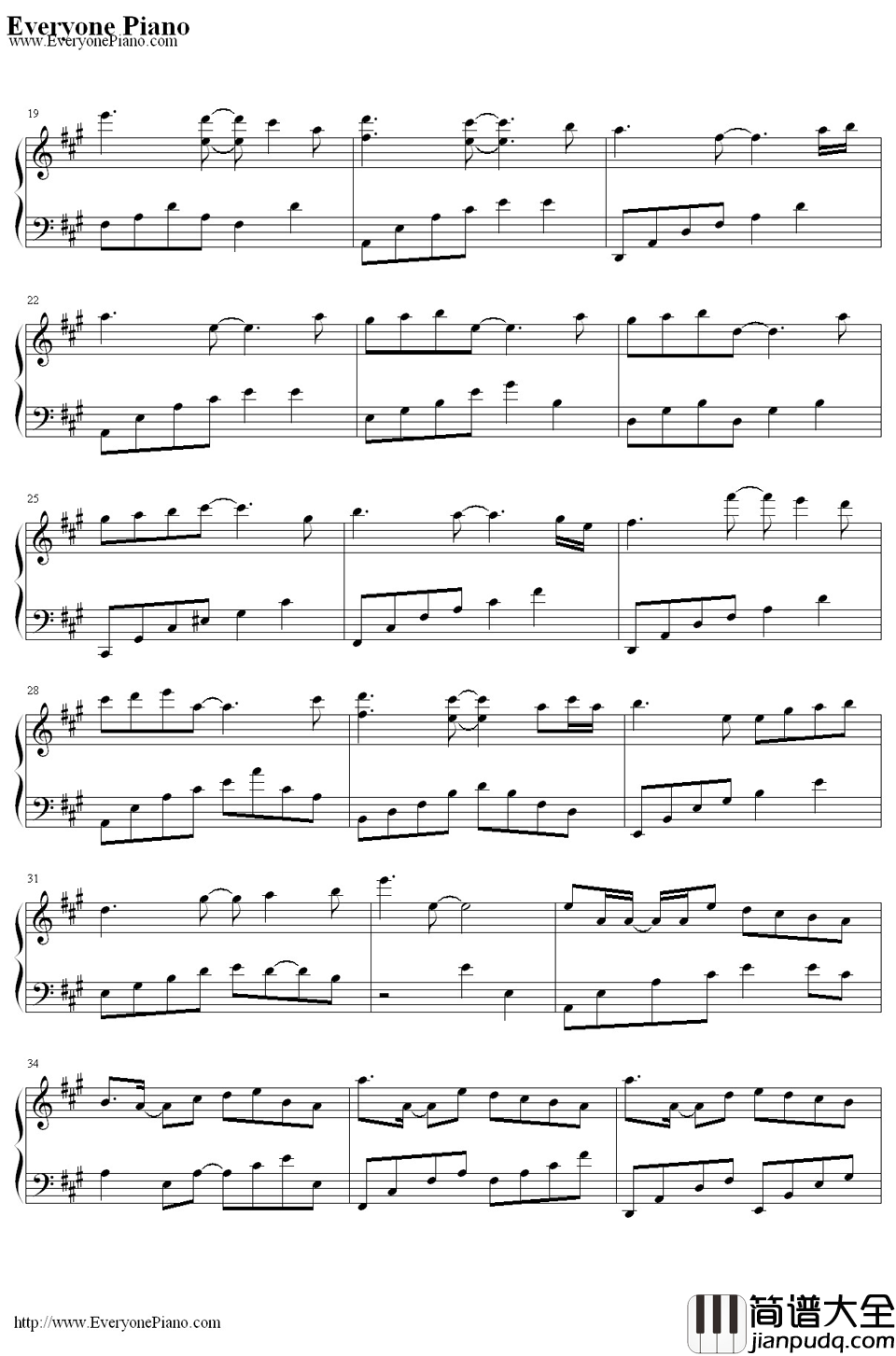 In_The_Morning_Light钢琴谱_雅尼（Yanni）