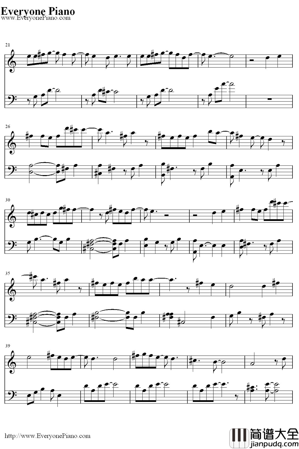 Pretty_Boy钢琴谱_M2M