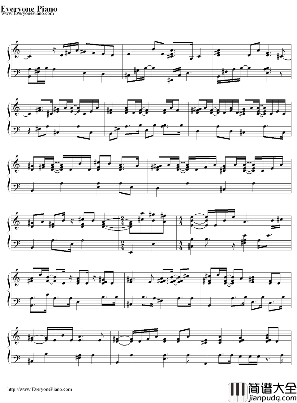 Greatest_Love_of_All钢琴谱_WhitneyHouston