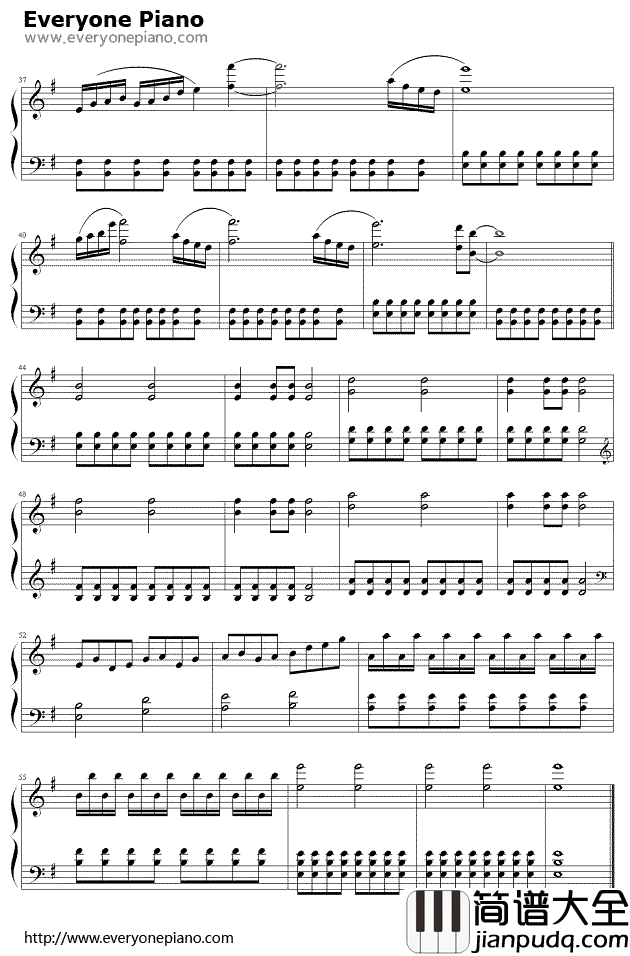 忐忑钢琴谱_龚琳娜_忐忑