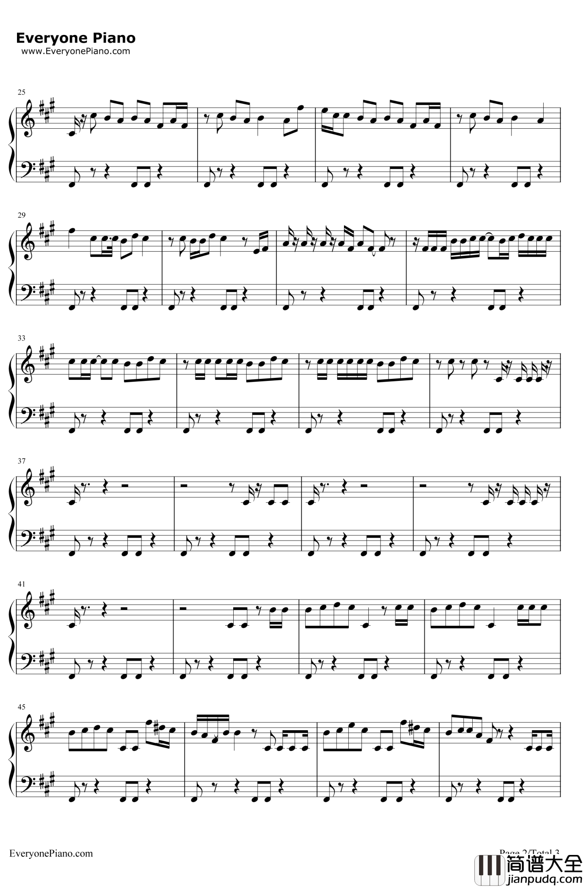 Talk_Dirty钢琴谱_JasonDerulo