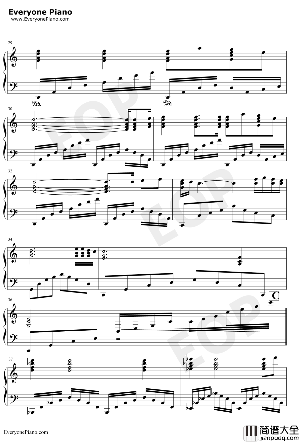 (Everything_I_Do)Do_It_for_You钢琴谱_布莱恩•亚当斯_罗宾汉主题曲