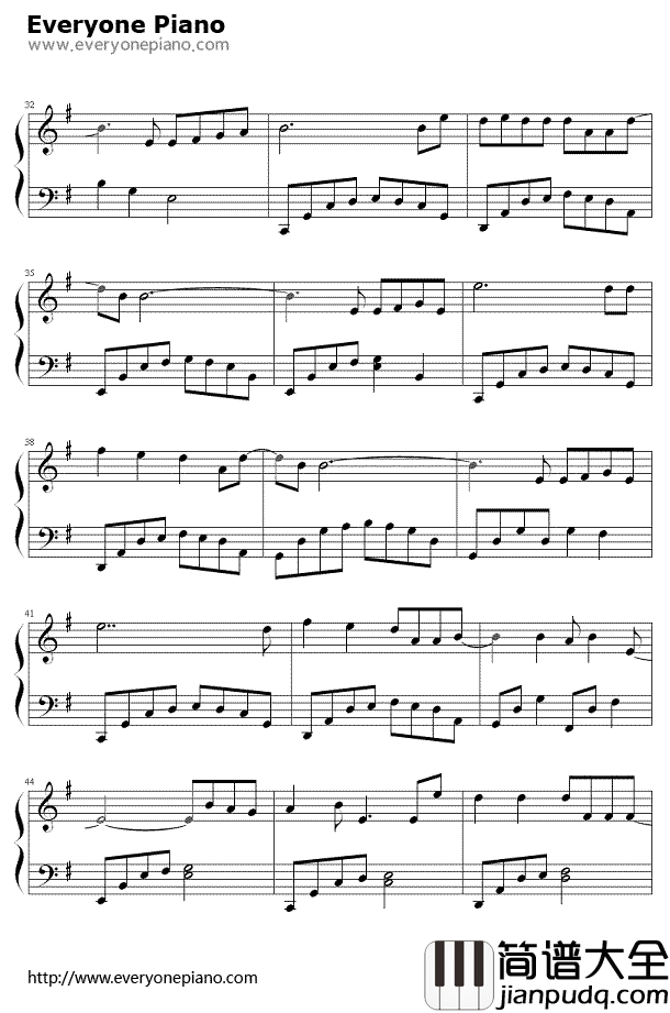 倾尽天下钢琴谱_河图_倾尽天下