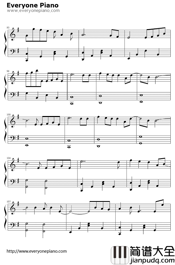 倾尽天下钢琴谱_河图_倾尽天下