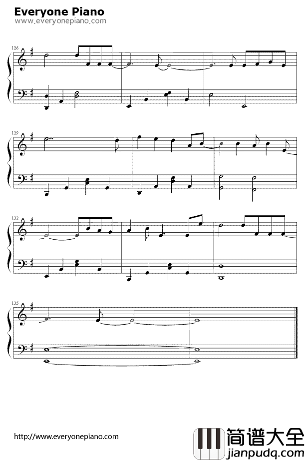 倾尽天下钢琴谱_河图_倾尽天下