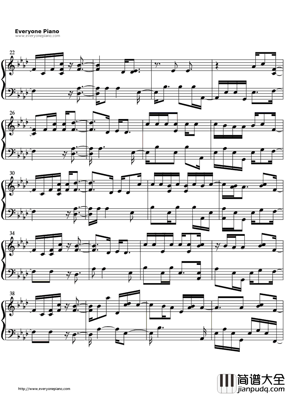 Drunk_in_Love钢琴谱_Beyonce