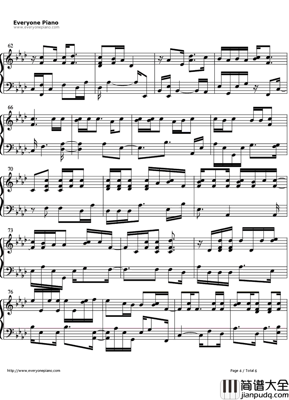 Drunk_in_Love钢琴谱_Beyonce