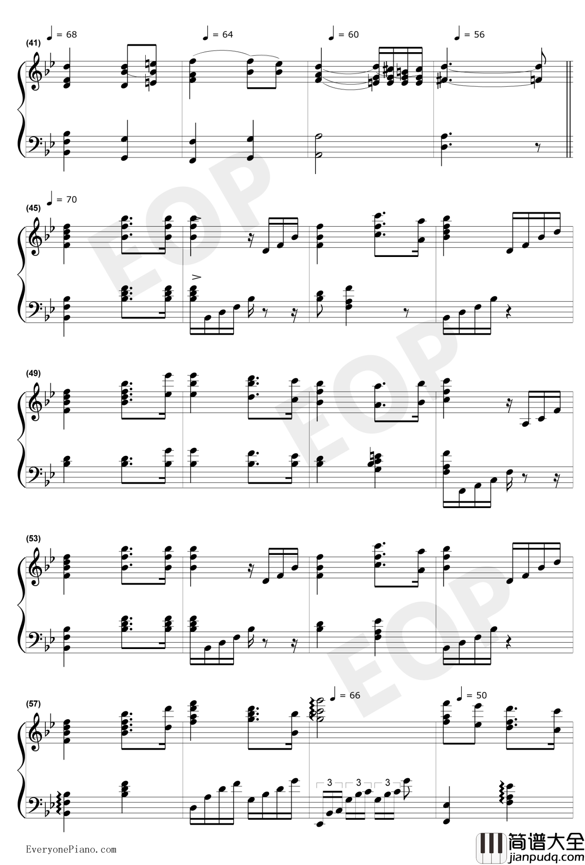 婚礼进行曲钢琴谱_瓦格纳WilhelmRichardWagner_选自歌剧罗恩格林