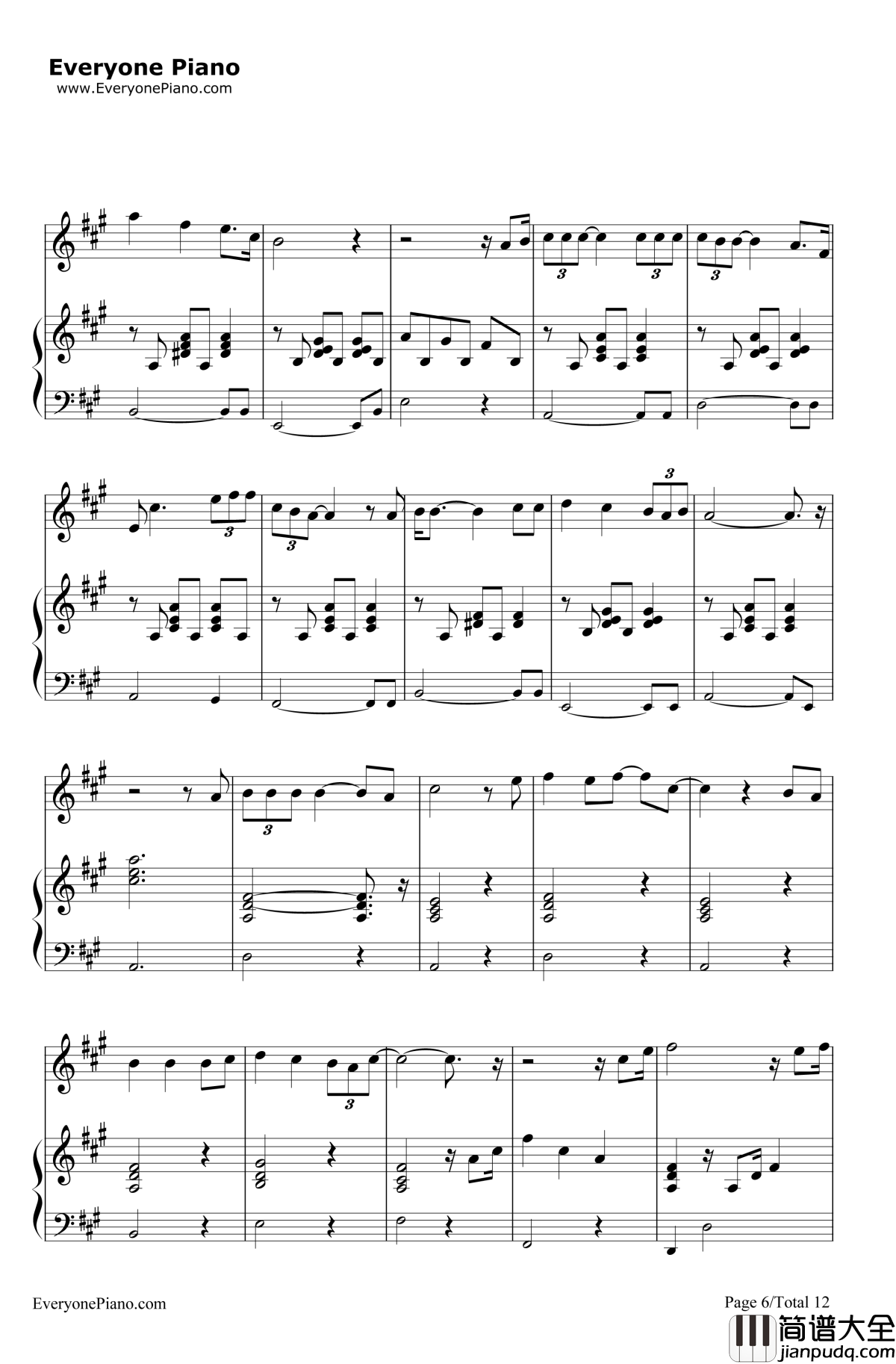 トイレの神様钢琴谱_植村花菜