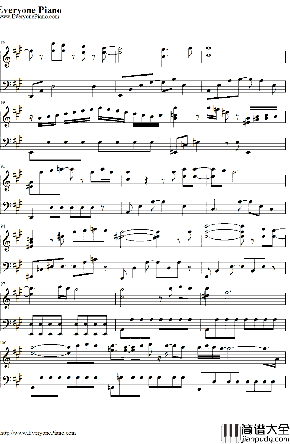 To_Love_You_More钢琴谱_CelineDion_恋人よ〔恋人啊！〕主题曲