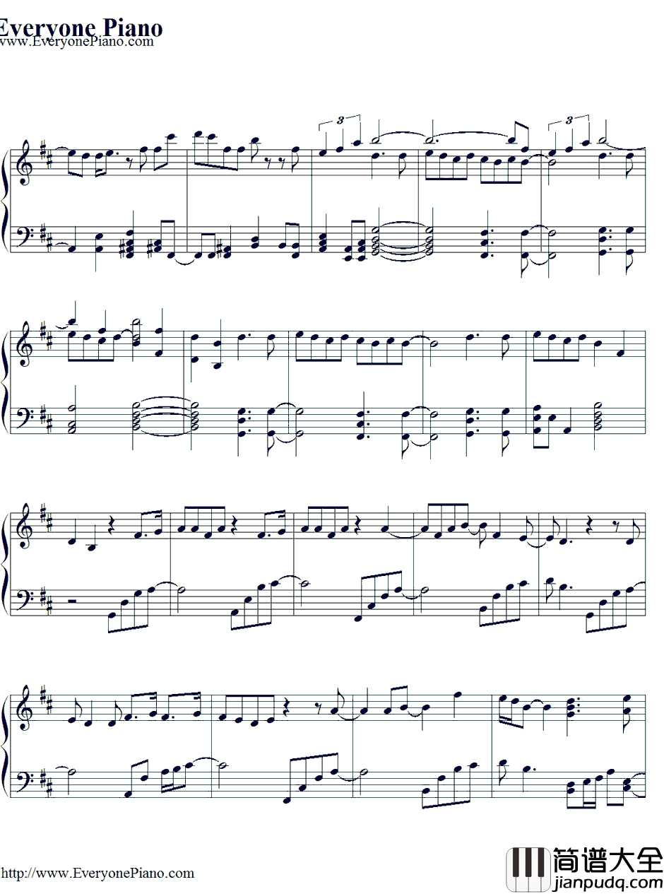 Flavor_Of_Life钢琴谱_宇多田光_花样男子2插入歌