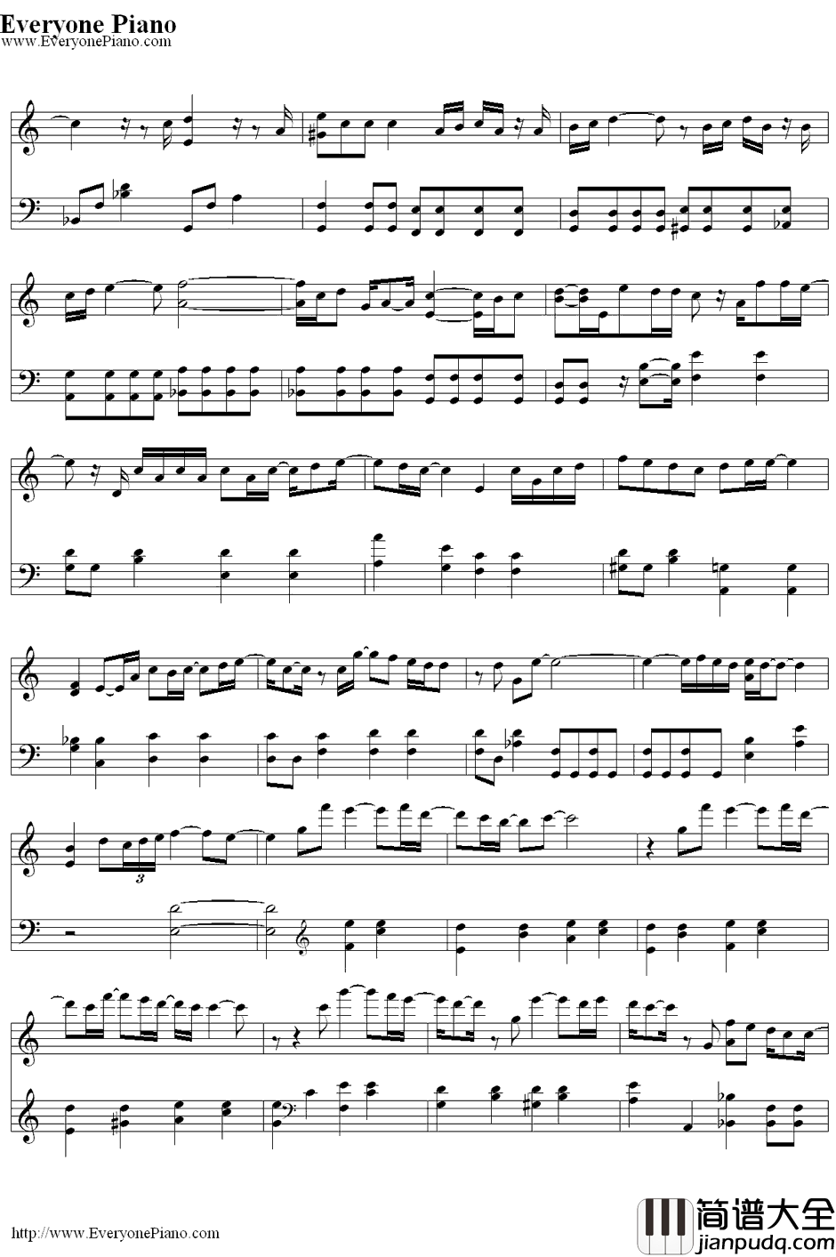 Belief～春を待つ君へ～钢琴谱_flumpool×Mayday__阿信_主题曲