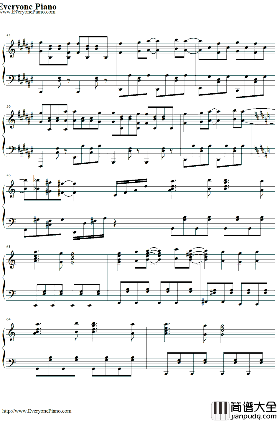 まっしろわーるど钢琴谱_みかくにんぐッ！_未确认进行式ED