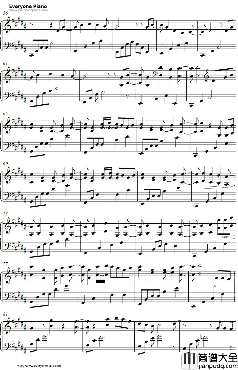 Lights钢琴谱_EllieGoulding