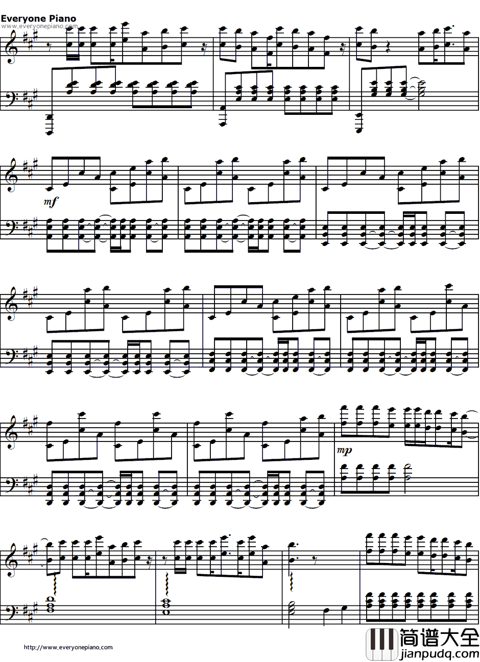 For_the_First_Time钢琴谱_TheScript_