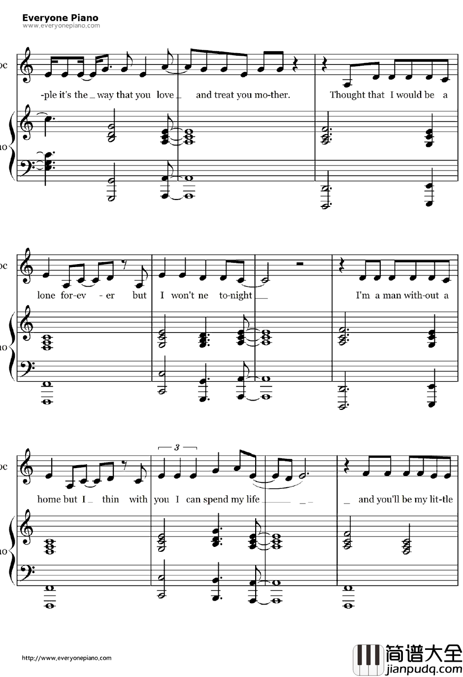 Gypsy钢琴谱_LadyGaga