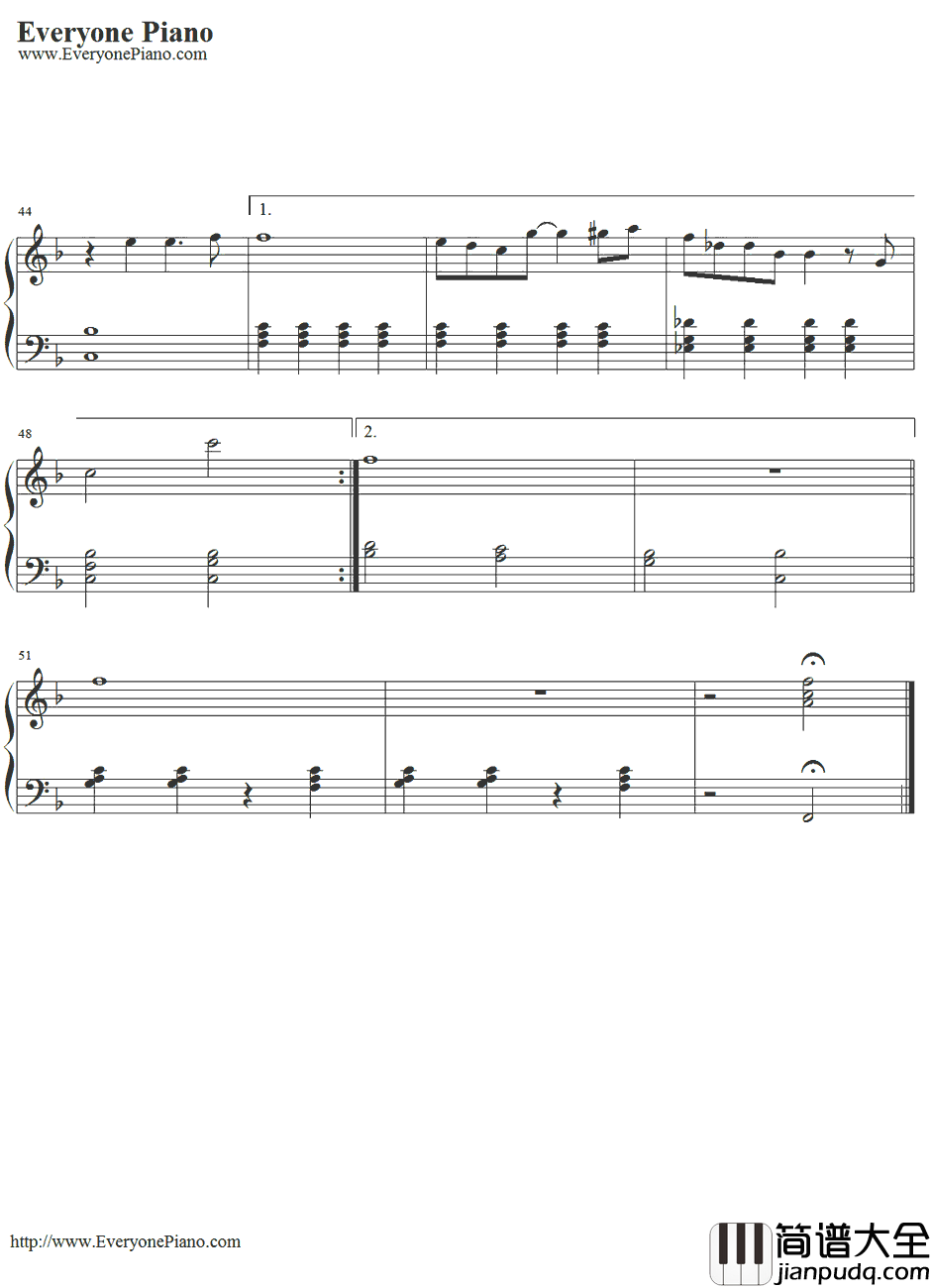 声をきかせて钢琴谱_MAHO堂_小魔女DoReMi片尾曲