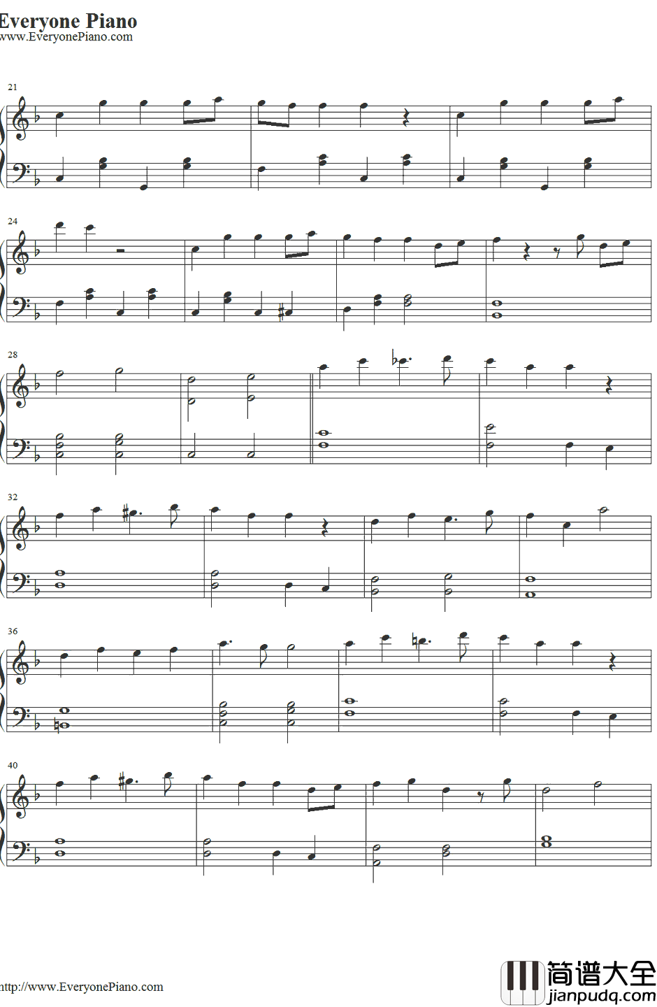 声をきかせて钢琴谱_MAHO堂_小魔女DoReMi片尾曲